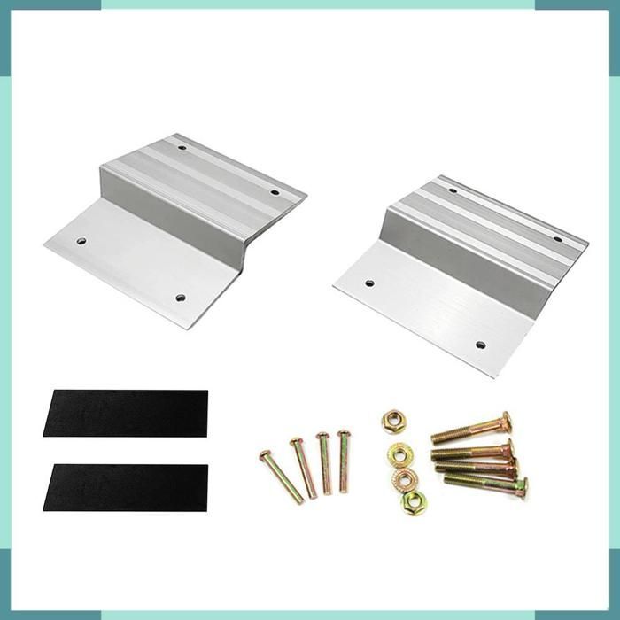 Accesorios para rampas de carga de camiones KEENSO, kits de rampas de carga de motocicletas de aleación, estuche plateado