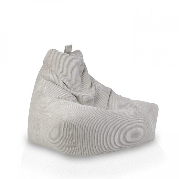 KEIKO M Sitzsack aus grauem Cord