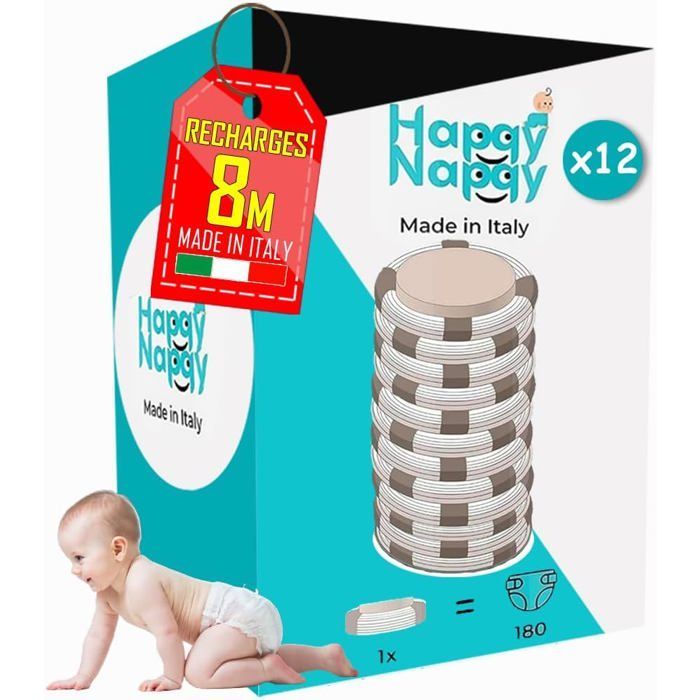 Ricariche - [Compatibili con Tommee Tippee Sangenic Tec, Simplee Sangenic e Twist & Click] - Ricariche XXL - Trattamento antimacchia