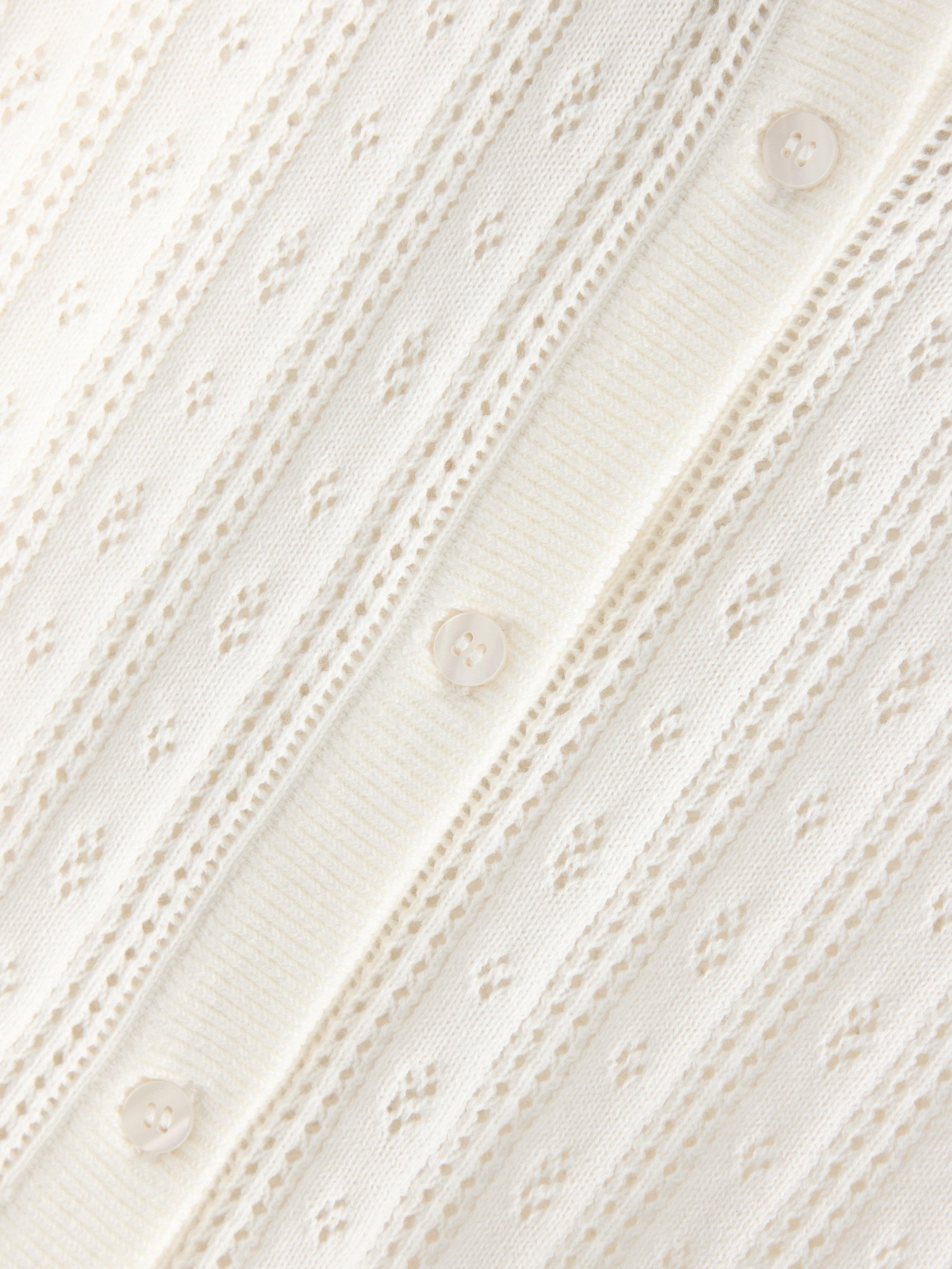 Svetr Mönsterstickad Light Dusty White