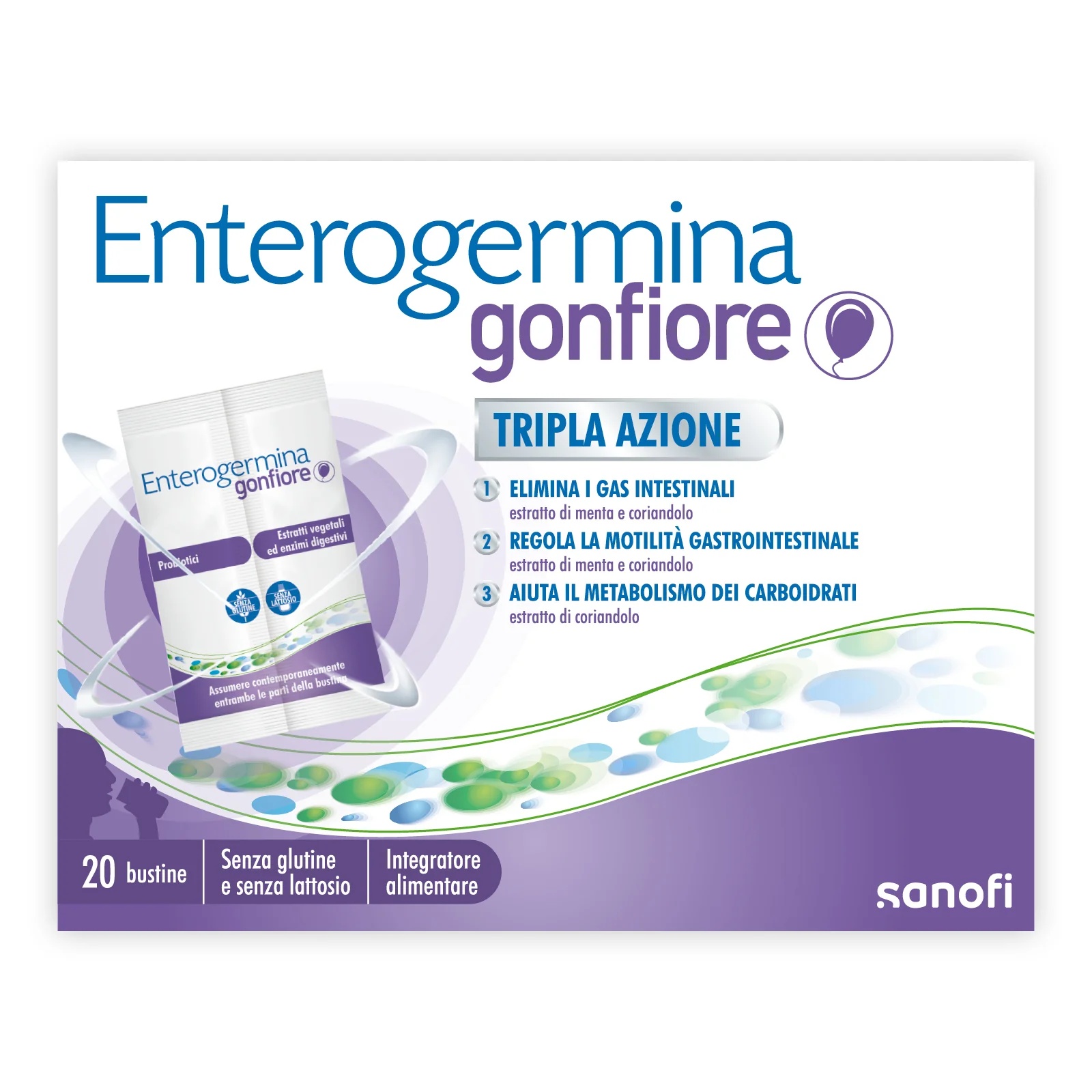ENTEROGERMINA Enterogermina Ballonnements 20 sachets Équilibre intestinal