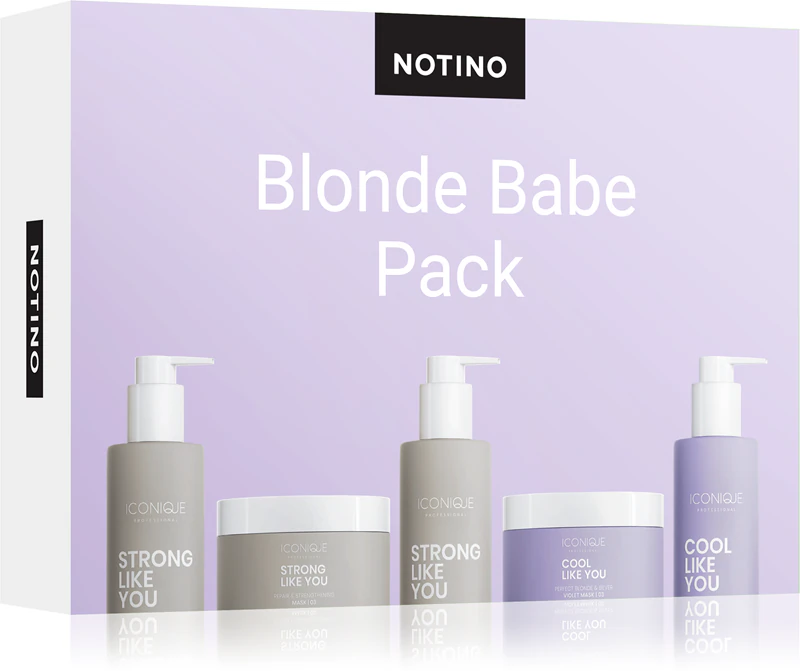 Beauty Discovery Box Notino Blonde Babe Pack (ICONIQUE Professional) sada pre ženy