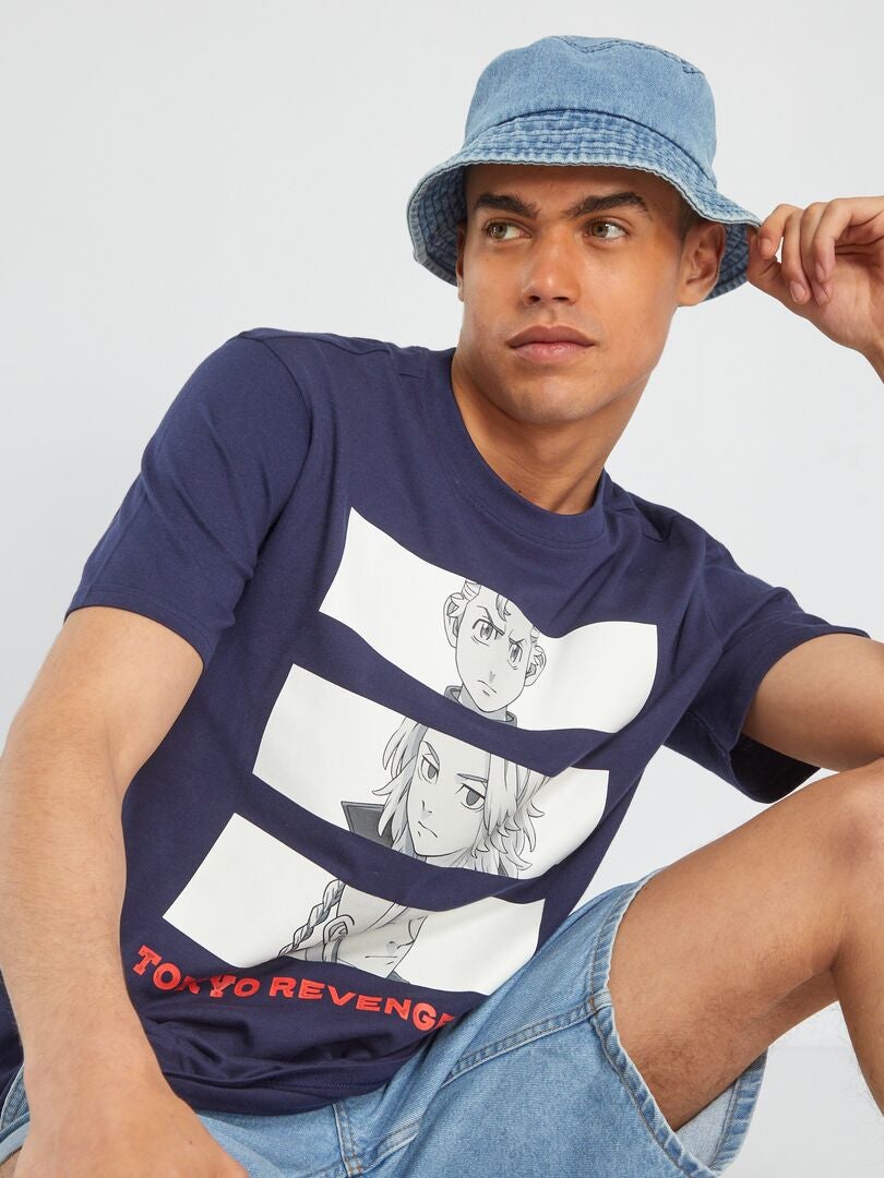 Tokyo Revengers T-shirt met korte mouwen - BLAUW