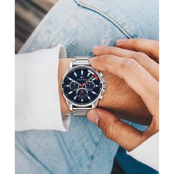 Montre - Tommy Hilfiger - 1791788 - Acier inoxydable - Quartz - Résistante à l'eau 3 bar