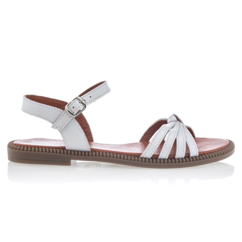Sandalias blancas para mujer / Zapatos de punta abierta