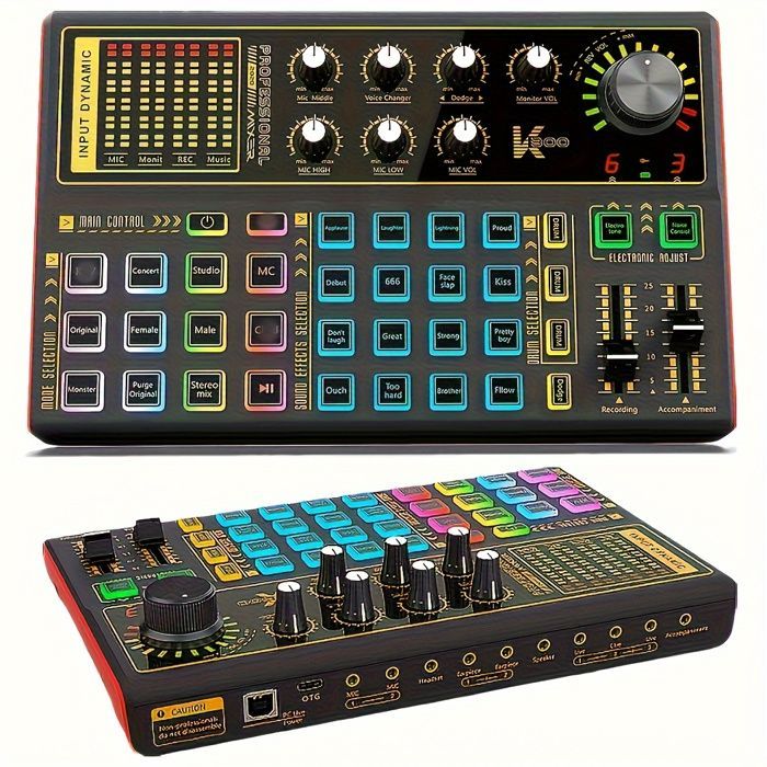 Sound effects card, voice changer, sound mixing for PC and phone, recording, streaming
