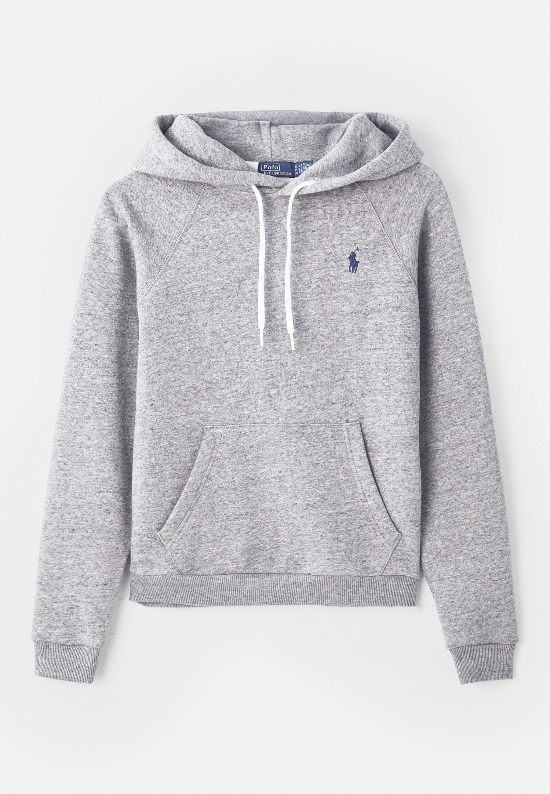 Polo Ralph Lauren SHRUNKEN FIT HOODIE - Sweatshirt - donker vintage gemêleerd