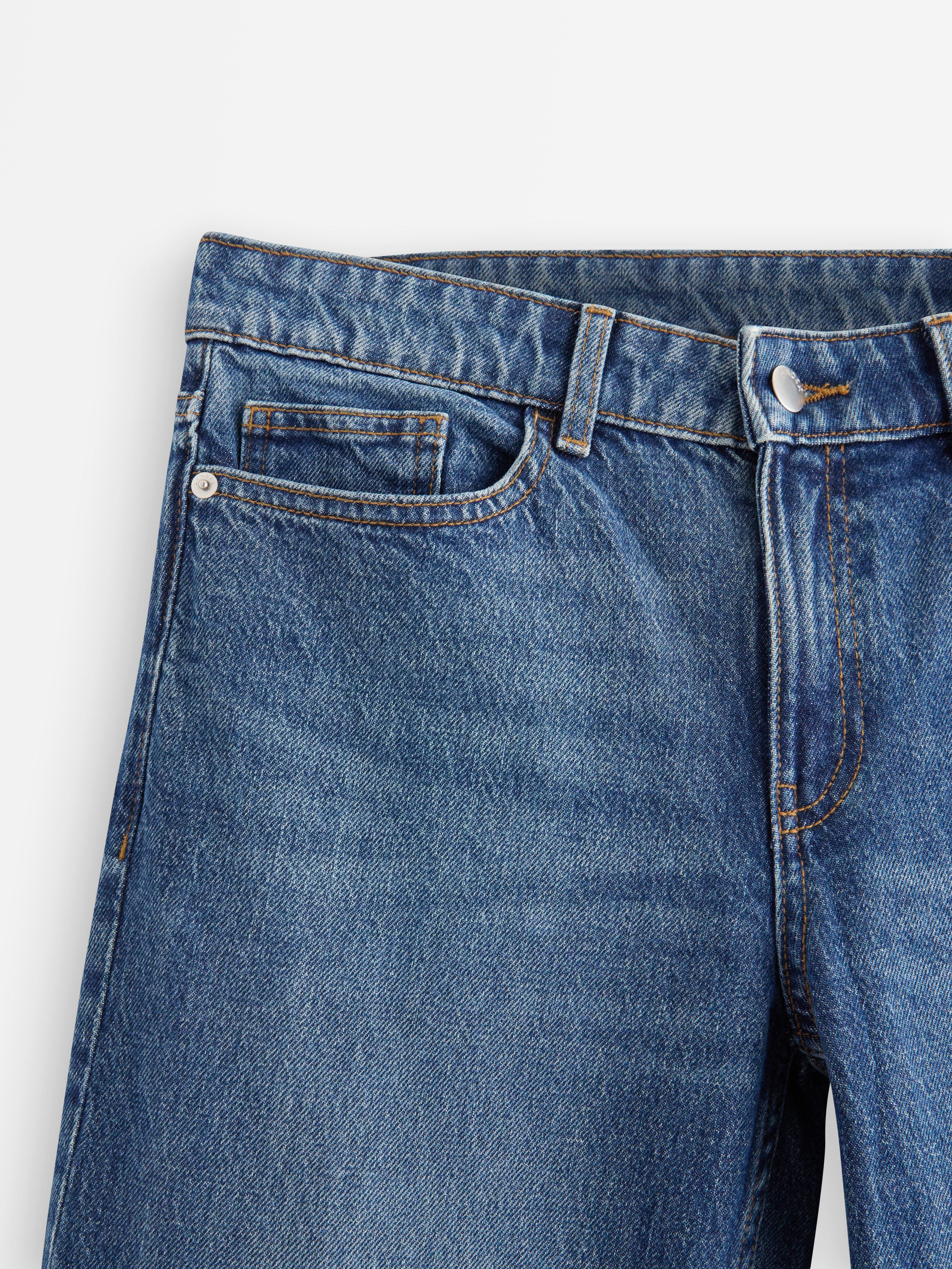 RAVNE Nea farmerke s laganom rastezljivom tkaninom, denim plave boje