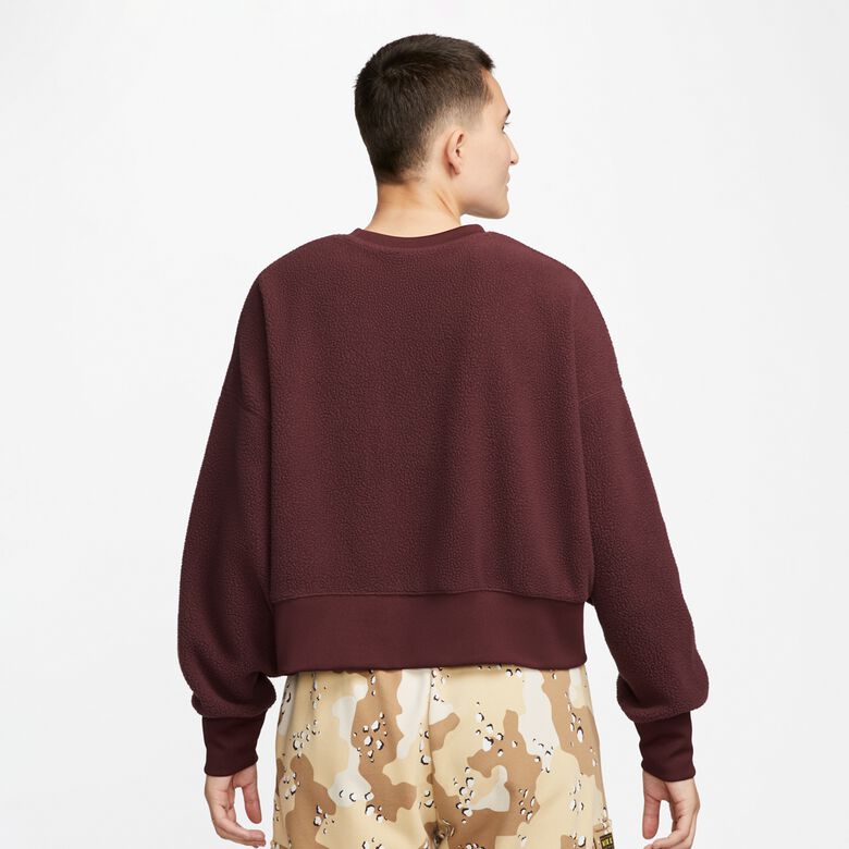 Sportswear Plush Mod Crop Crew-Neck Sweatshirt