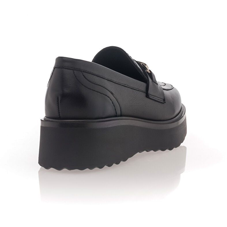 Svarta loafers/båtskor för kvinnor
