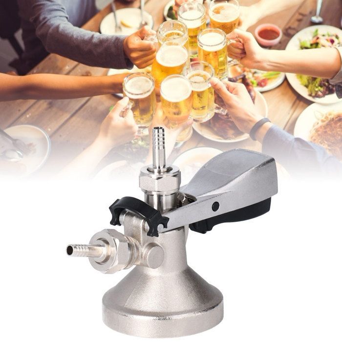 G5/8 G Type Beer Keg Coupler, Tap System Dispenser, Home Brewing Accessory - SALALIS