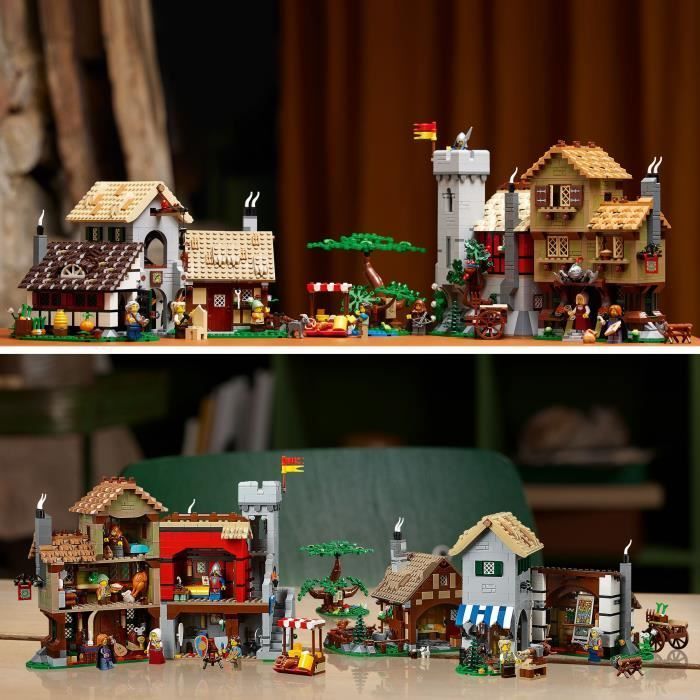 LEGO® Icons 10332 Praça Medieval Exclusiva da Cdiscount - Decoração de Interiores para Adultos