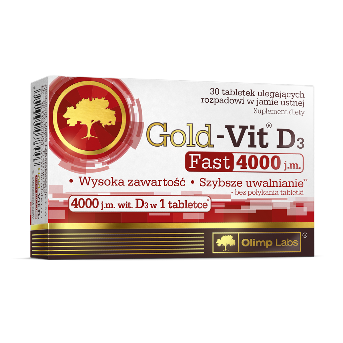 Goud-Vitamine D3 Snel 4000 IE