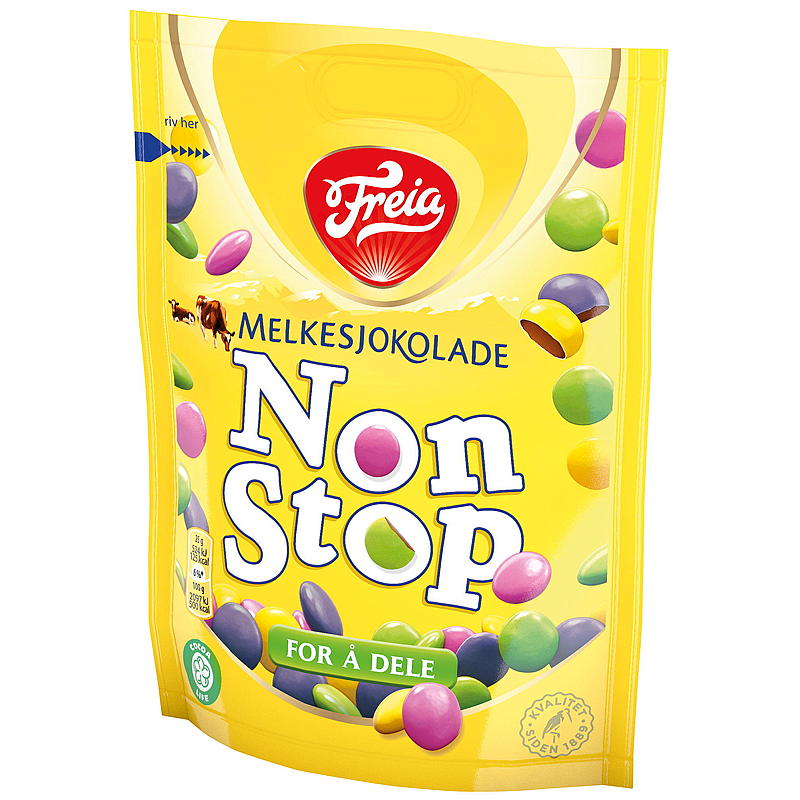 Cioccolato al latte Freia Non Stop 180 g