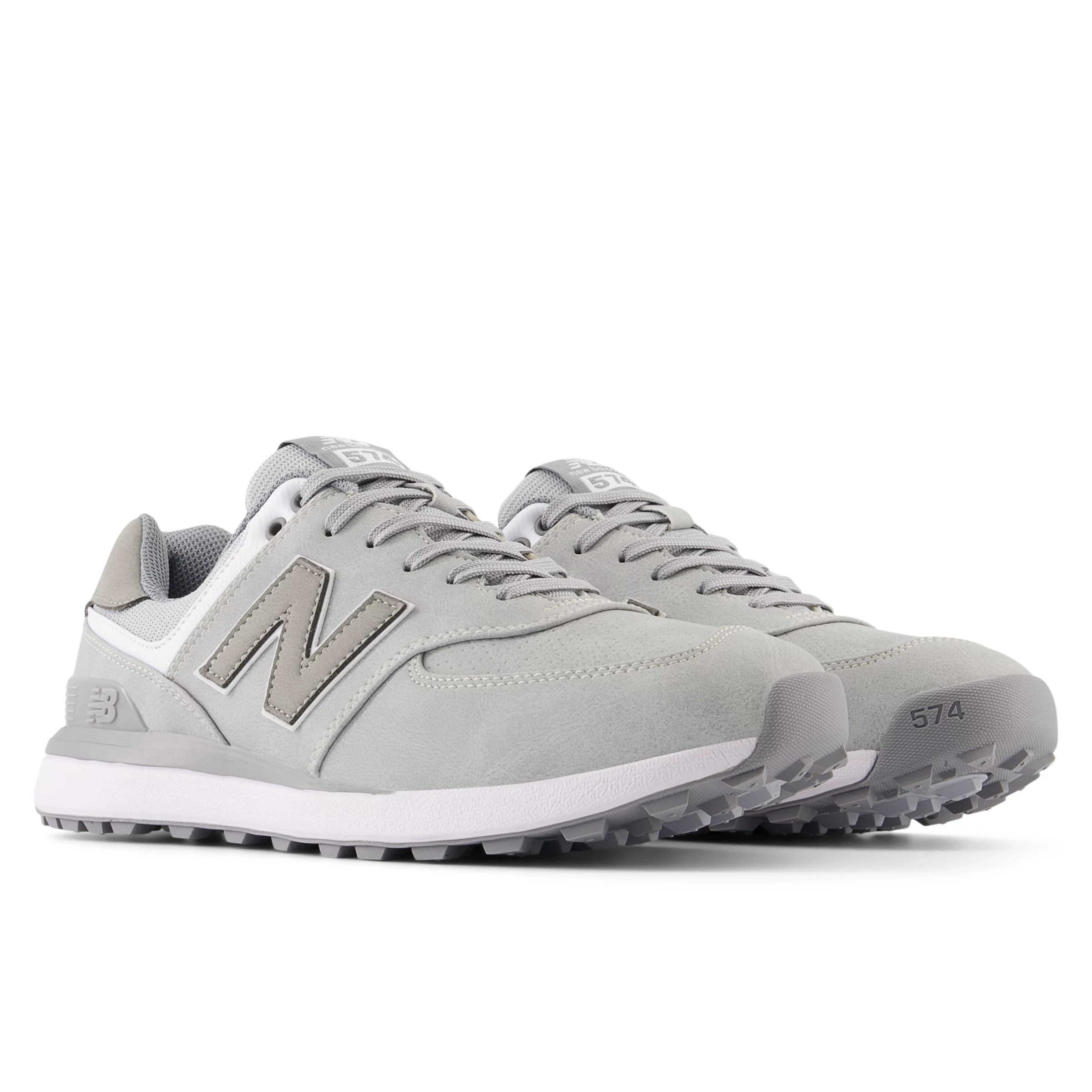 574 Greens v2 Golf Shoes Light Grey with Grey