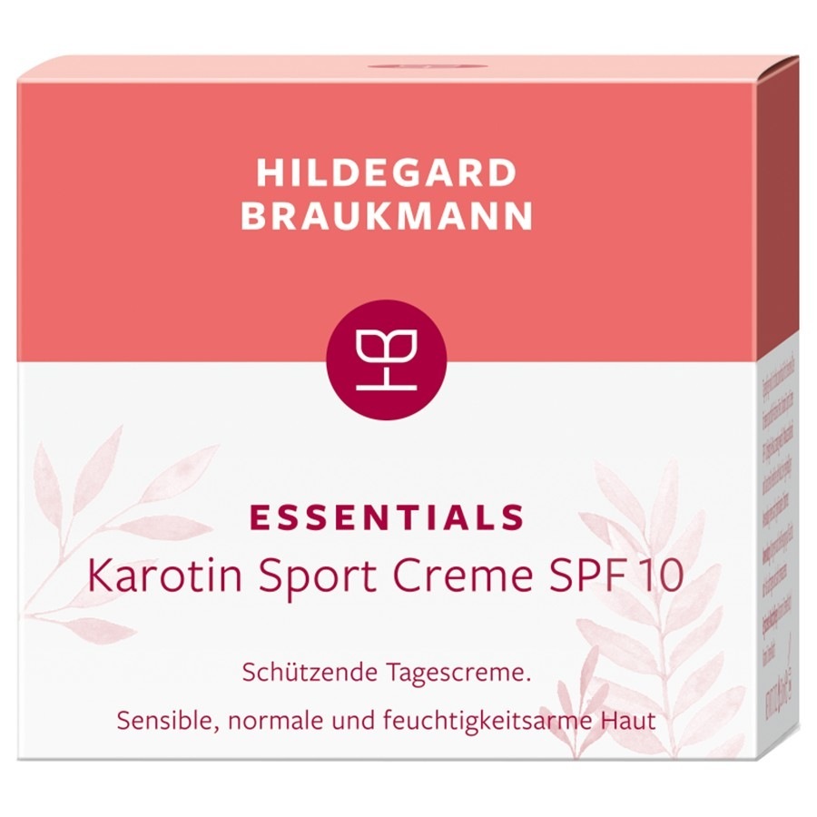 HILDEGARD BRAUKMANN veido kremas „Essentials“ su karotenais, sportinis kremas SPF 10, 50 ml