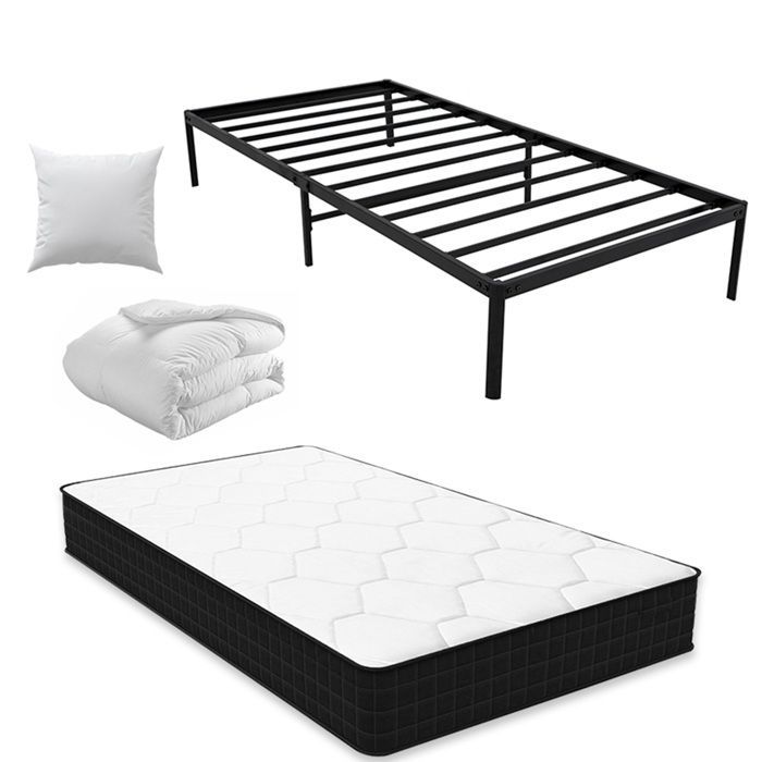 Juego de colchón Frixovel de 90x190, cama, edredón y almohada.