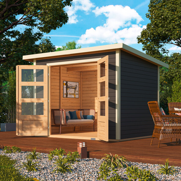 Karl tuinhuisje, terra grijs