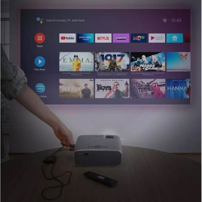 PHILIPS NeoPix Ultra 2+ NPX645 Projector - FHD - Android TV, Chromecast - Bluetooth, WiFi - White