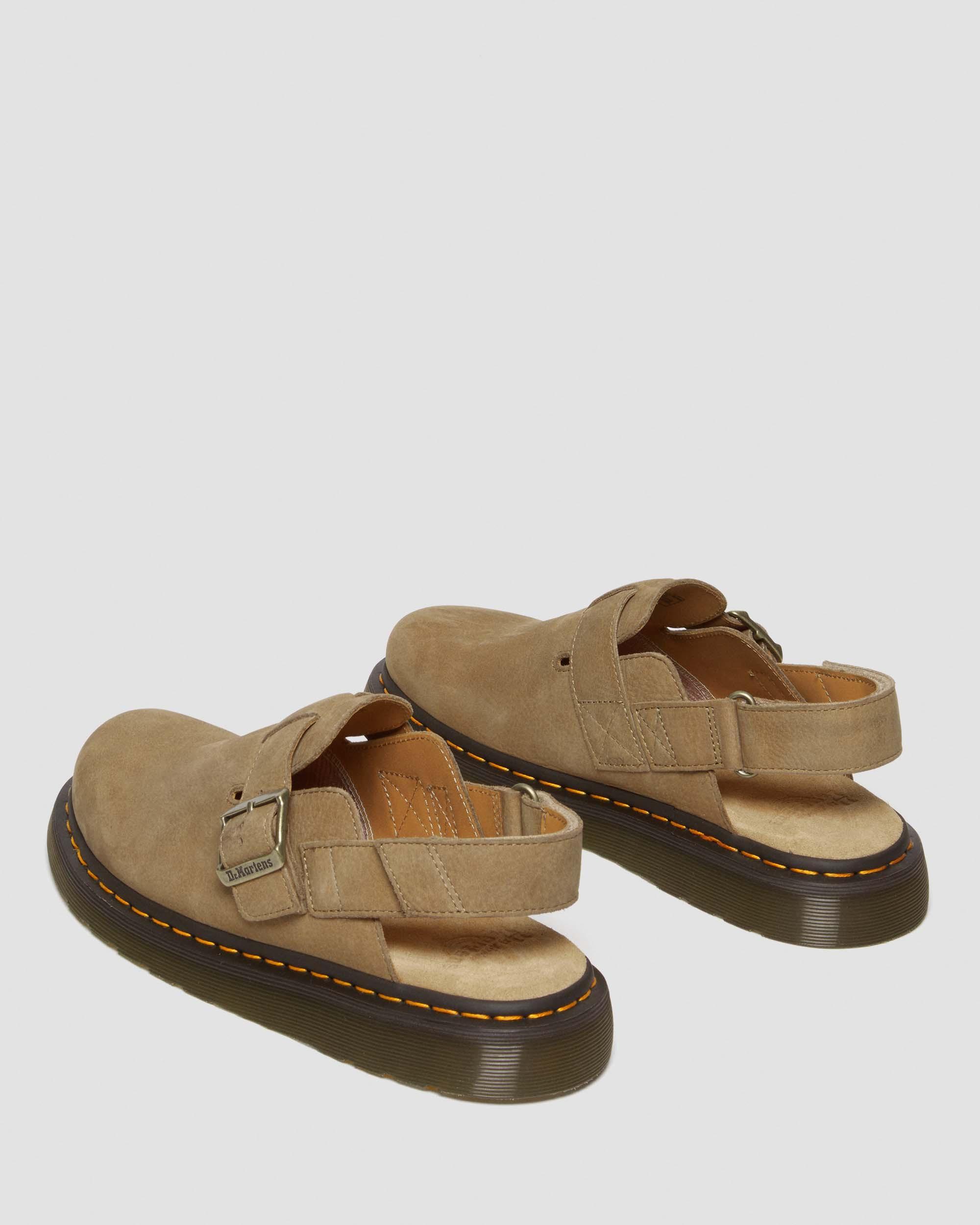 Jorge II Tumbled Nubuck Leather Slingback Mules