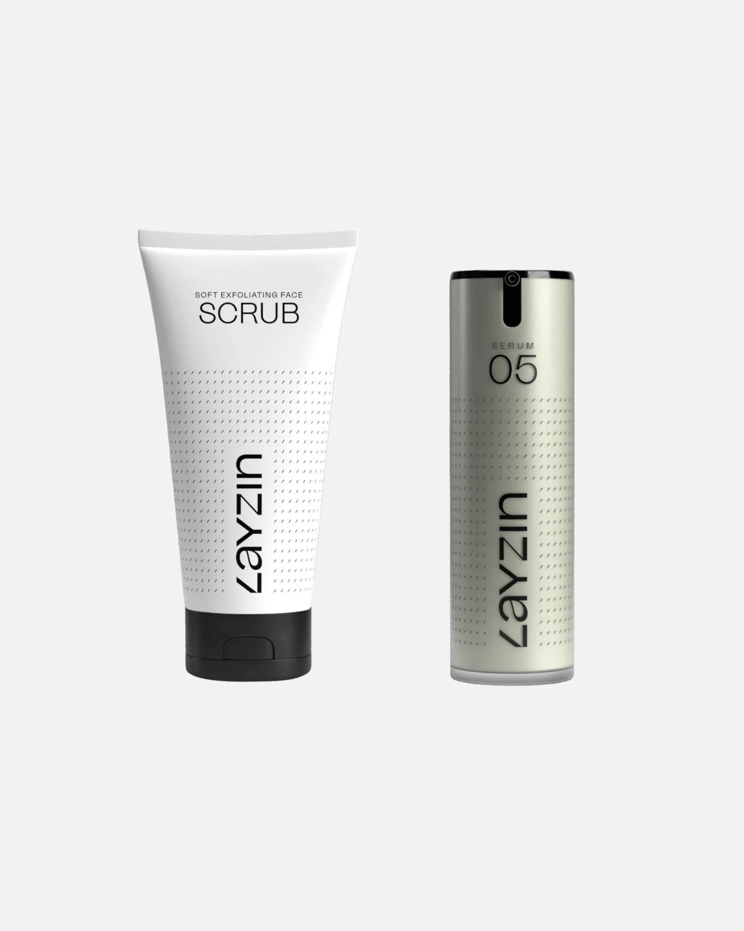 LAYZIN Radiant Facial Treatment 1 Hour Jemný telový a tvárový peeling a sérum pre začervenanú, citlivú pleť - 1 kus