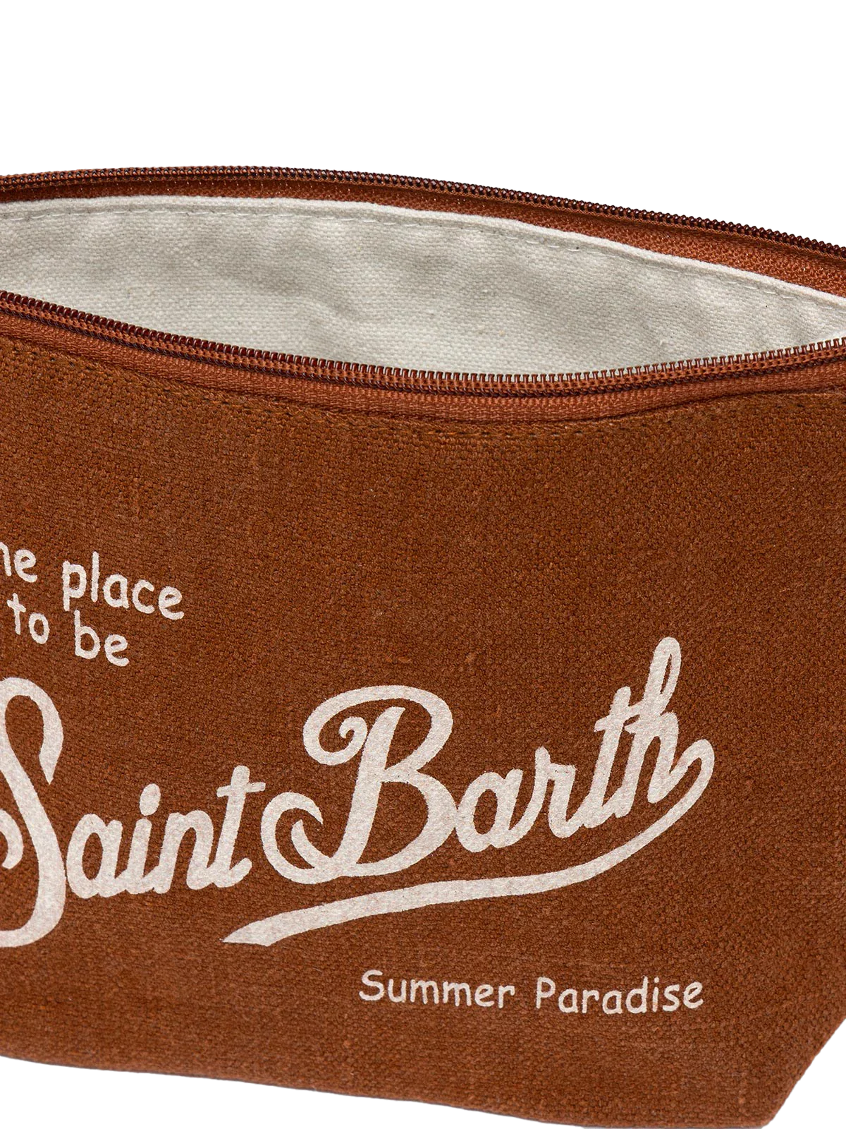Bolsa clutch Aline em linho marrom
