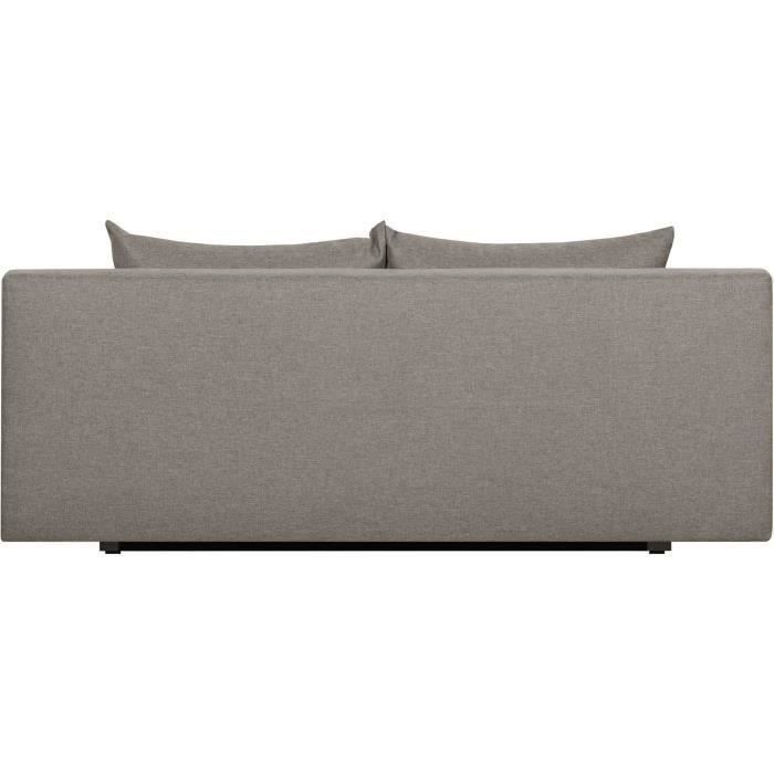 TEIJO 3-istuttava vuodesohva säilytystilalla - taupe-kangas - L187 x S 91 x K 82 cm
