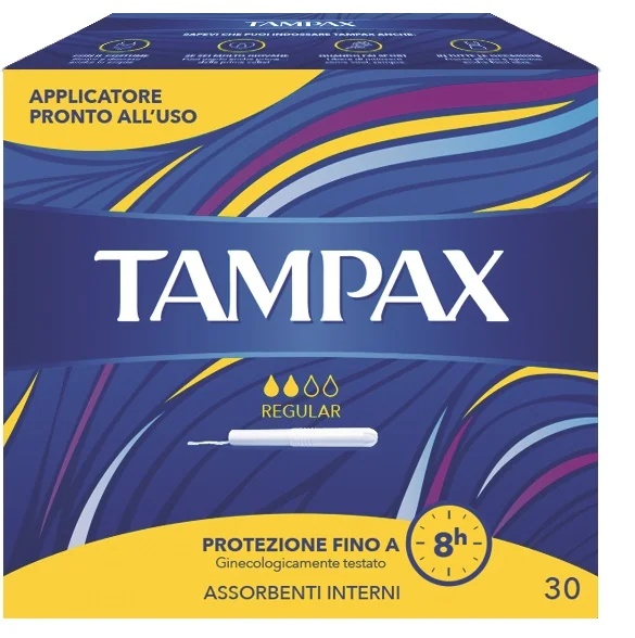 TAMPAX Tampax Blue Box Regular interne tampons Lichte tot gemiddelde menstruatie 30 stuks