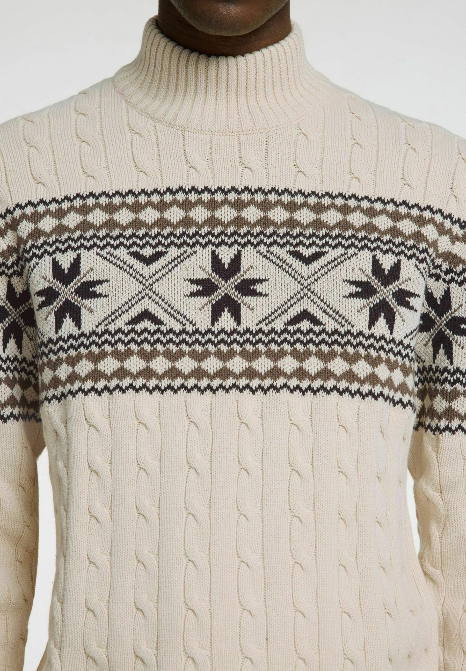 Pull Selected Homme - blanc cassé