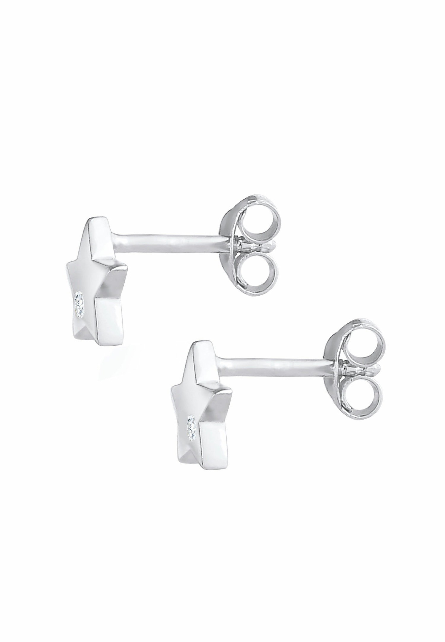 Elli Astro enfants étoiles jouant avec la pierre de zircone en argent sterling 925