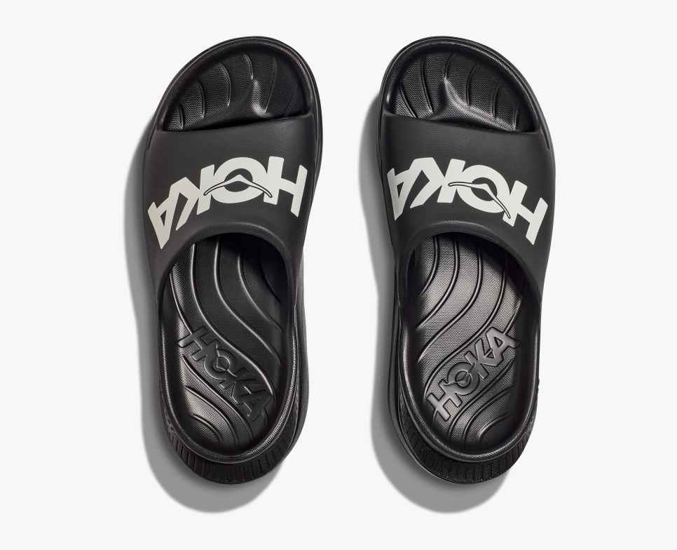 HOKA Ora Athletic Slides Svart/Vit