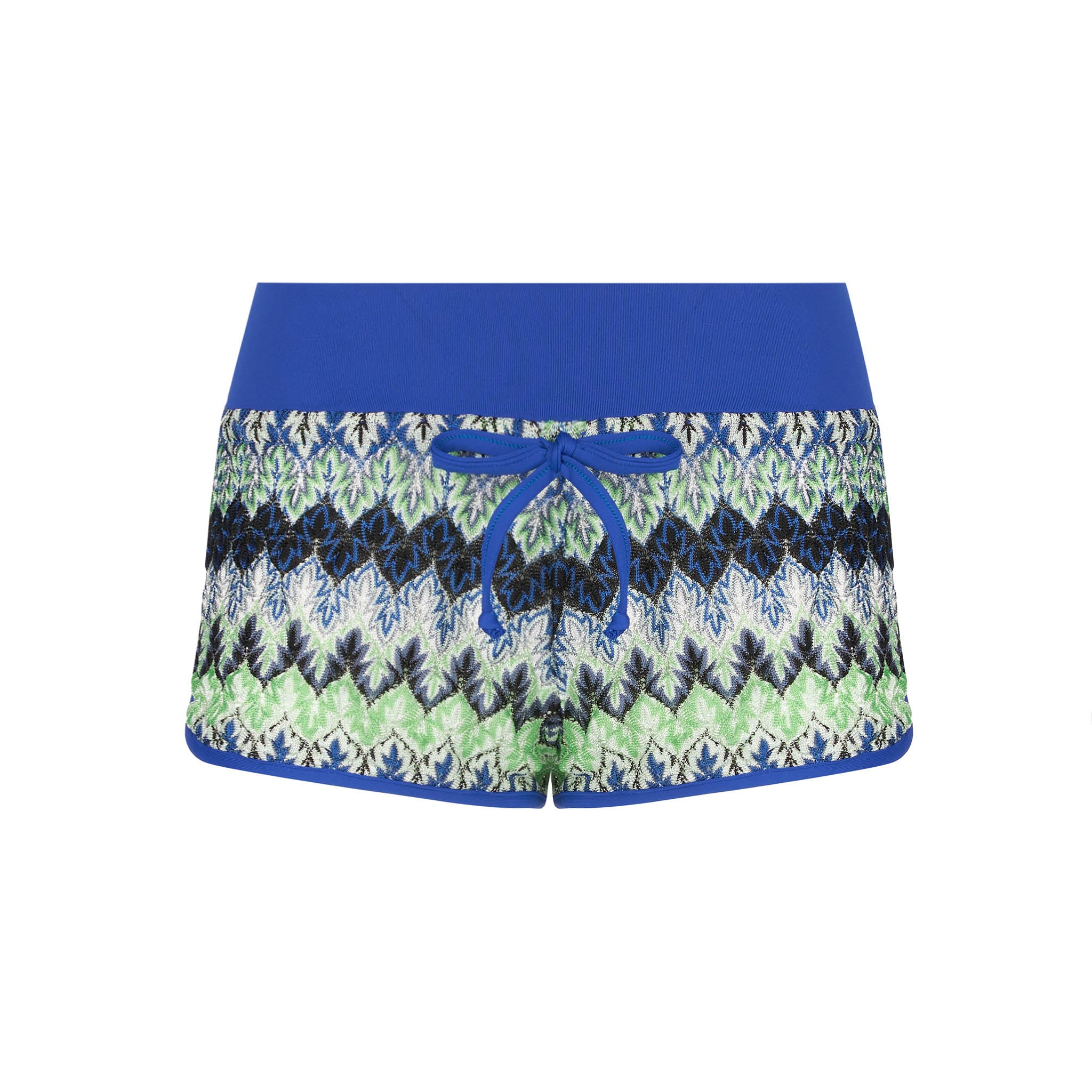 Damesshorts met een veelkleurig fantasiemotief