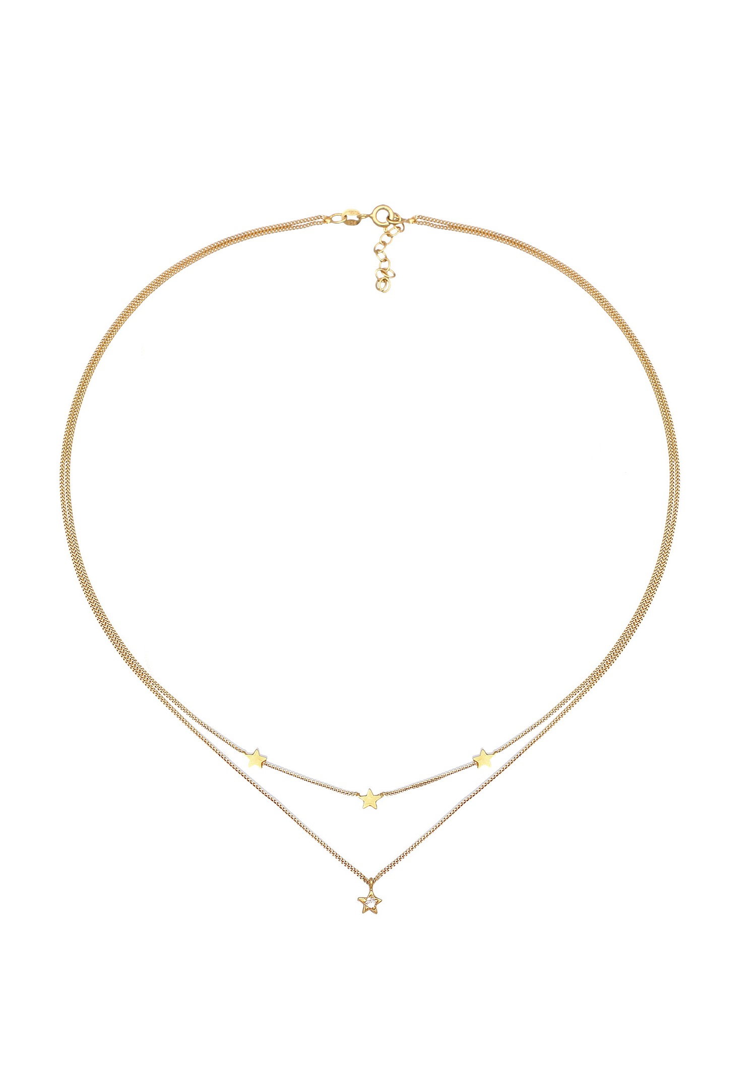 Elli Femmes couches pendentif étoile Astro avec cristal en argent sterling 925