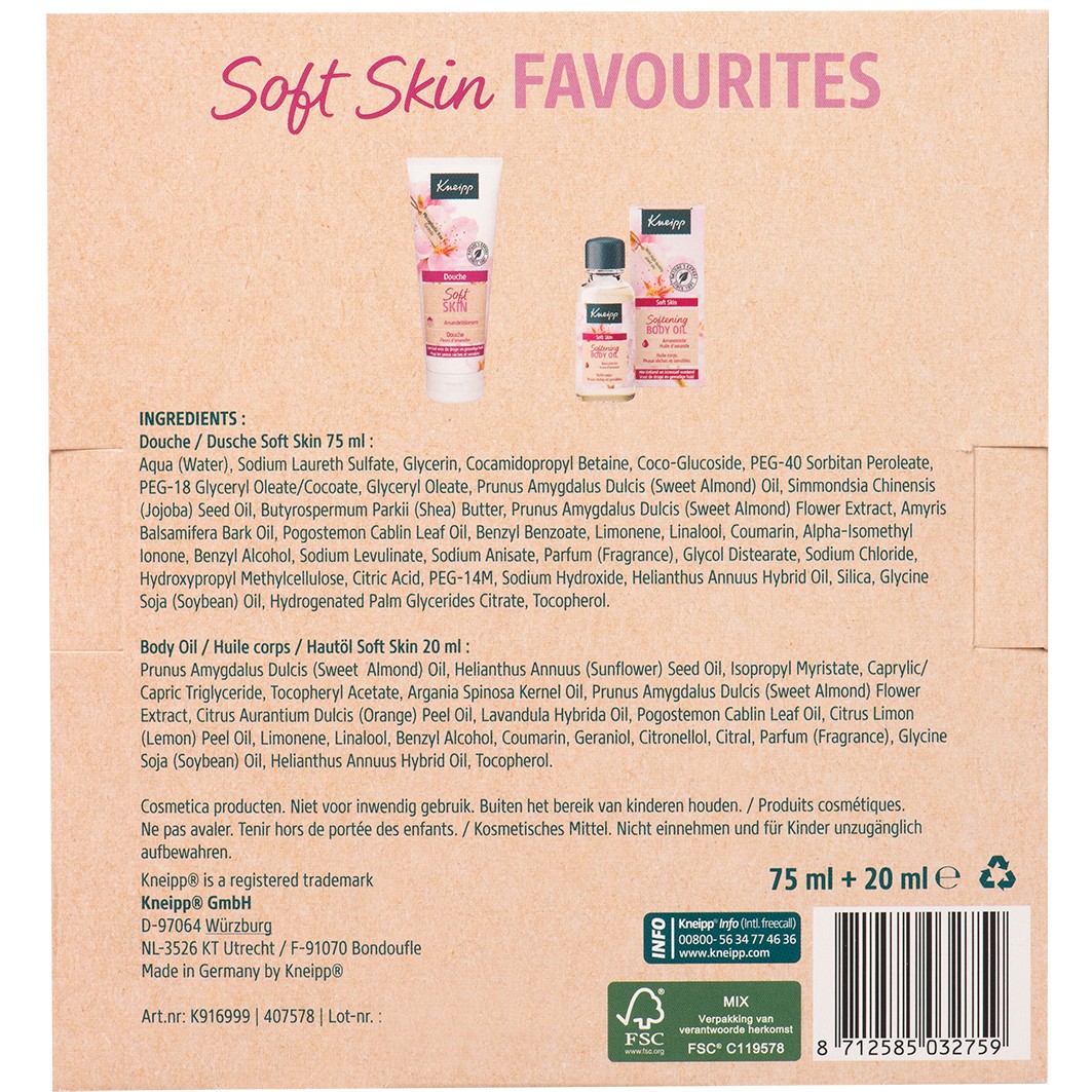 Kneipp Körperpflege-Set Geschenkset Zarte Haut Mandelblüte - 1 Stück