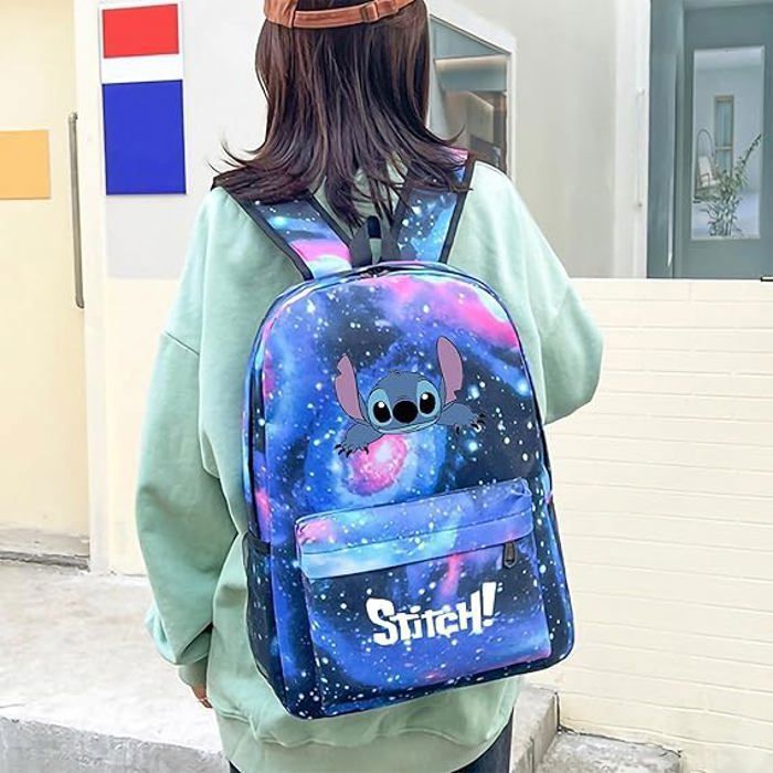 Lot de 3 Sacs pour Enfants - Trousse, Sac à dos et Sac à Bandoulière pour l’école - Pratiques et Tendance,Bleu ,Taille Unique