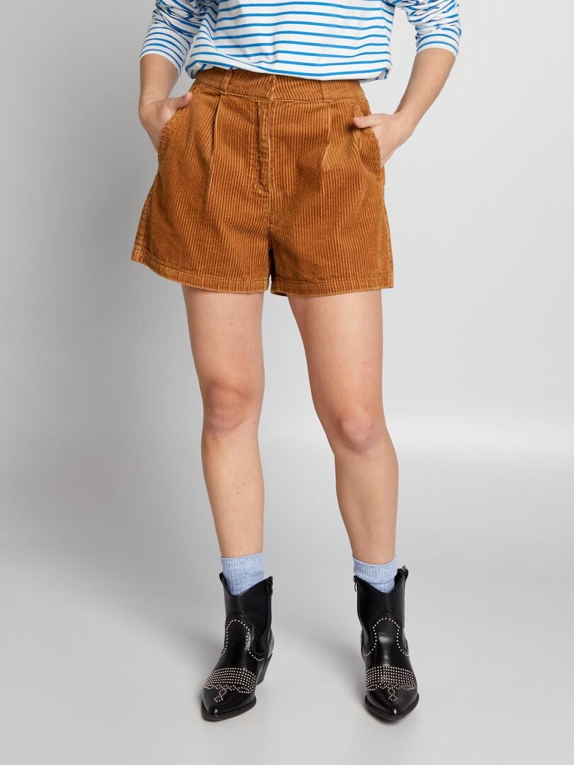 Corduroy shorts - BRUIN