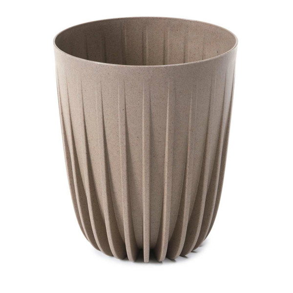Donica Stripped ECO coffee latte 23 cm kwietnik doniczka