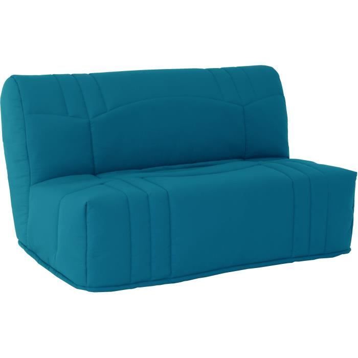 DREAM BZ sofa bed - 100% Cotton fabric, duck blue - Sleeping area 140x190 cm