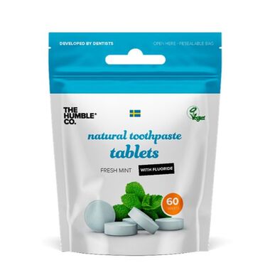 The Humble Co. Naturlige tandpastatabletter med fluorid 60 enheder 60 enheder