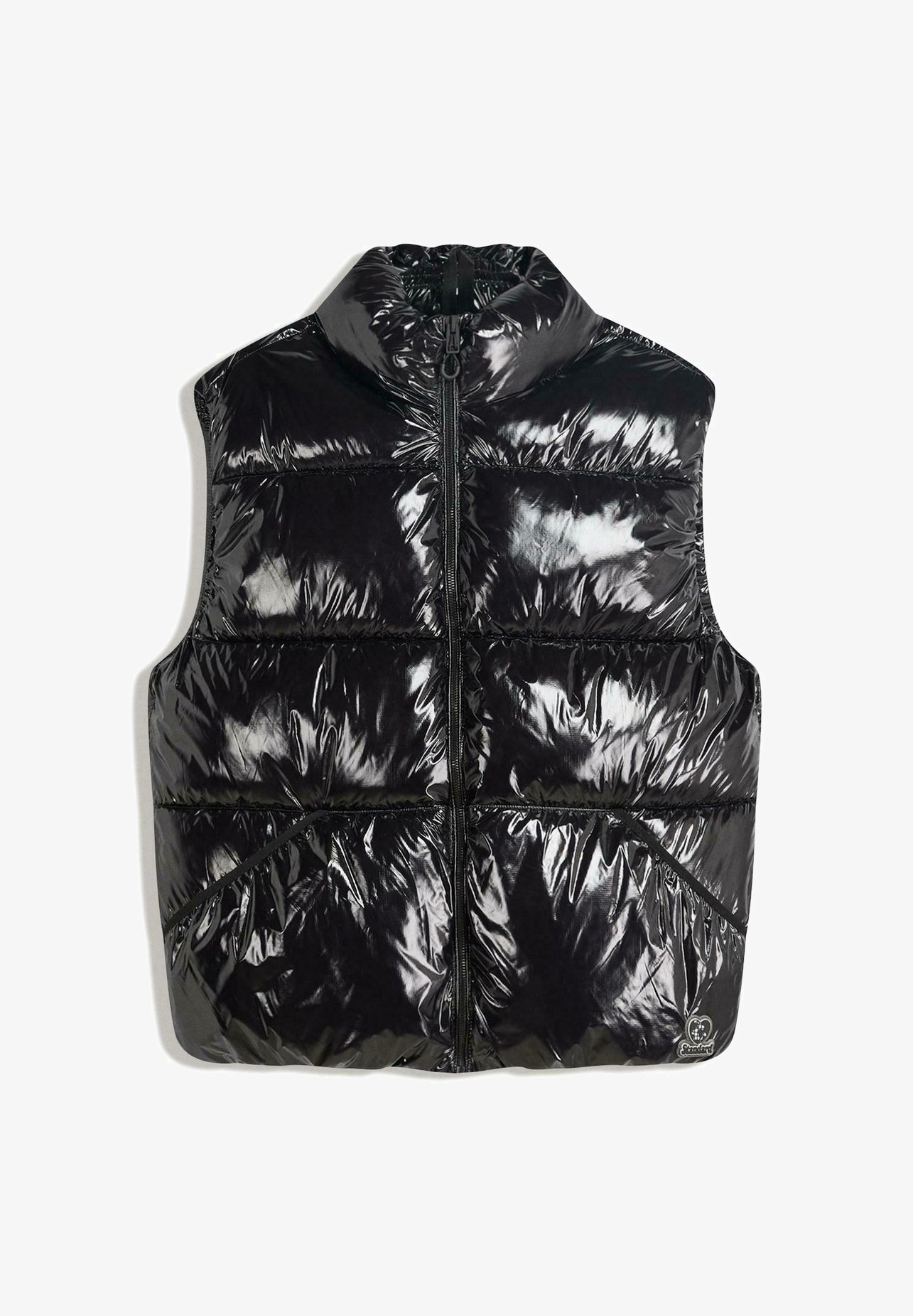 Doudoune brillante Bershka - Gilet - noir