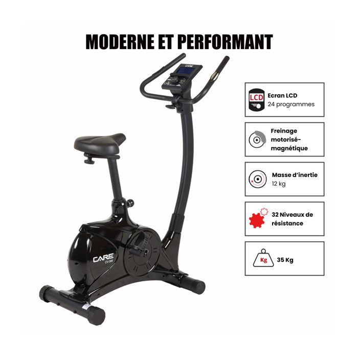 Bicicleta ergométrica - CARE - CV-395 Ergômetro e conectado