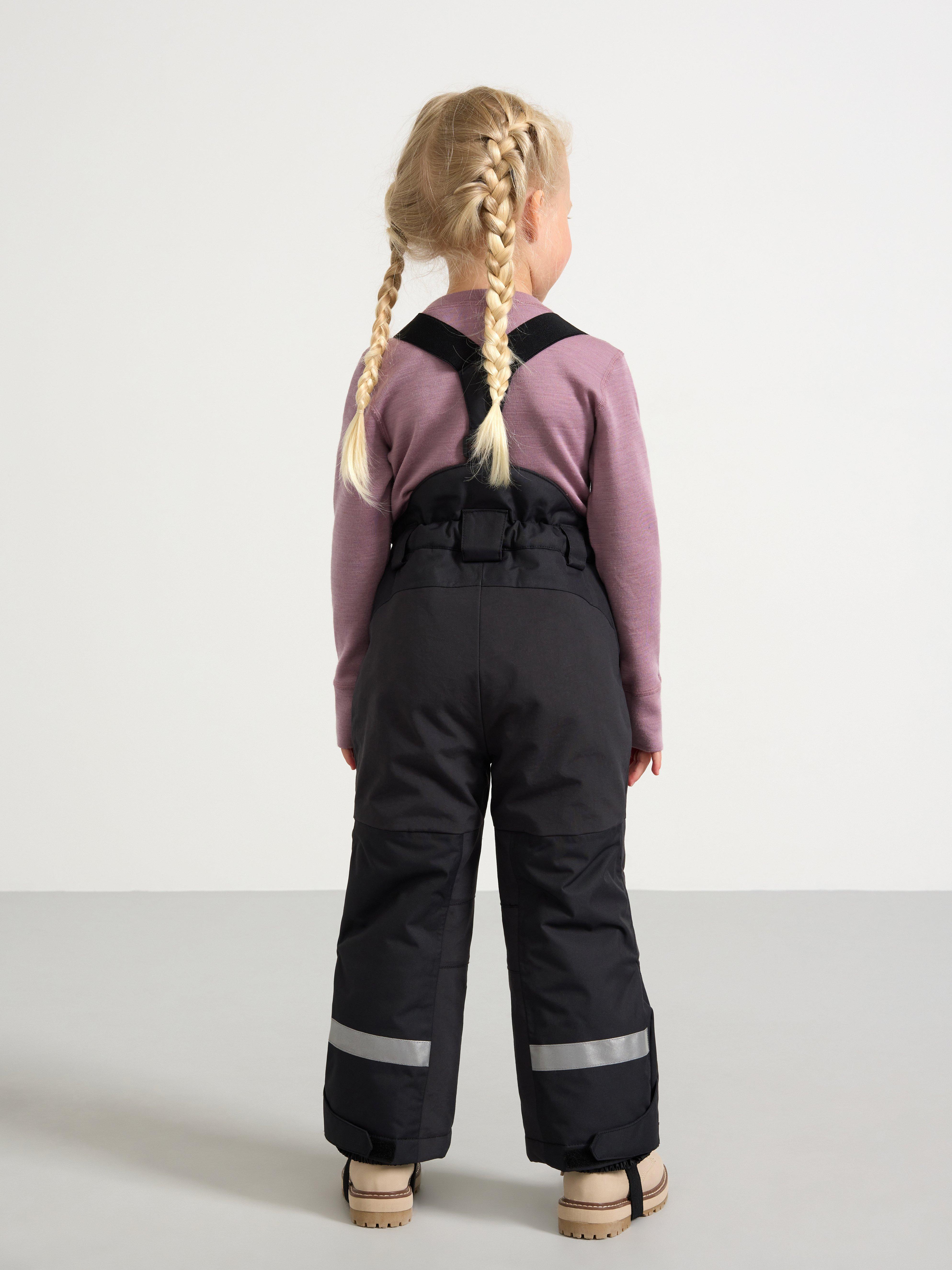 Pantalones de esquí con tirantes negros