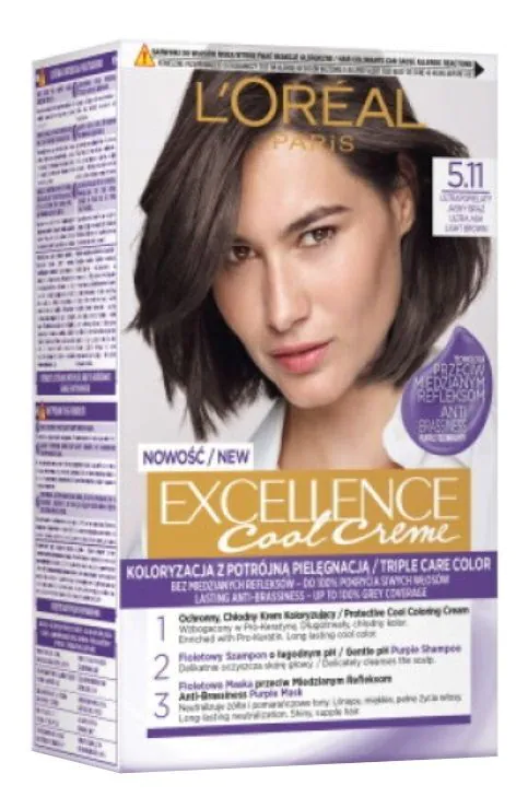 L’Oréal Excellence Farba do włosów Cool Creme 5.11