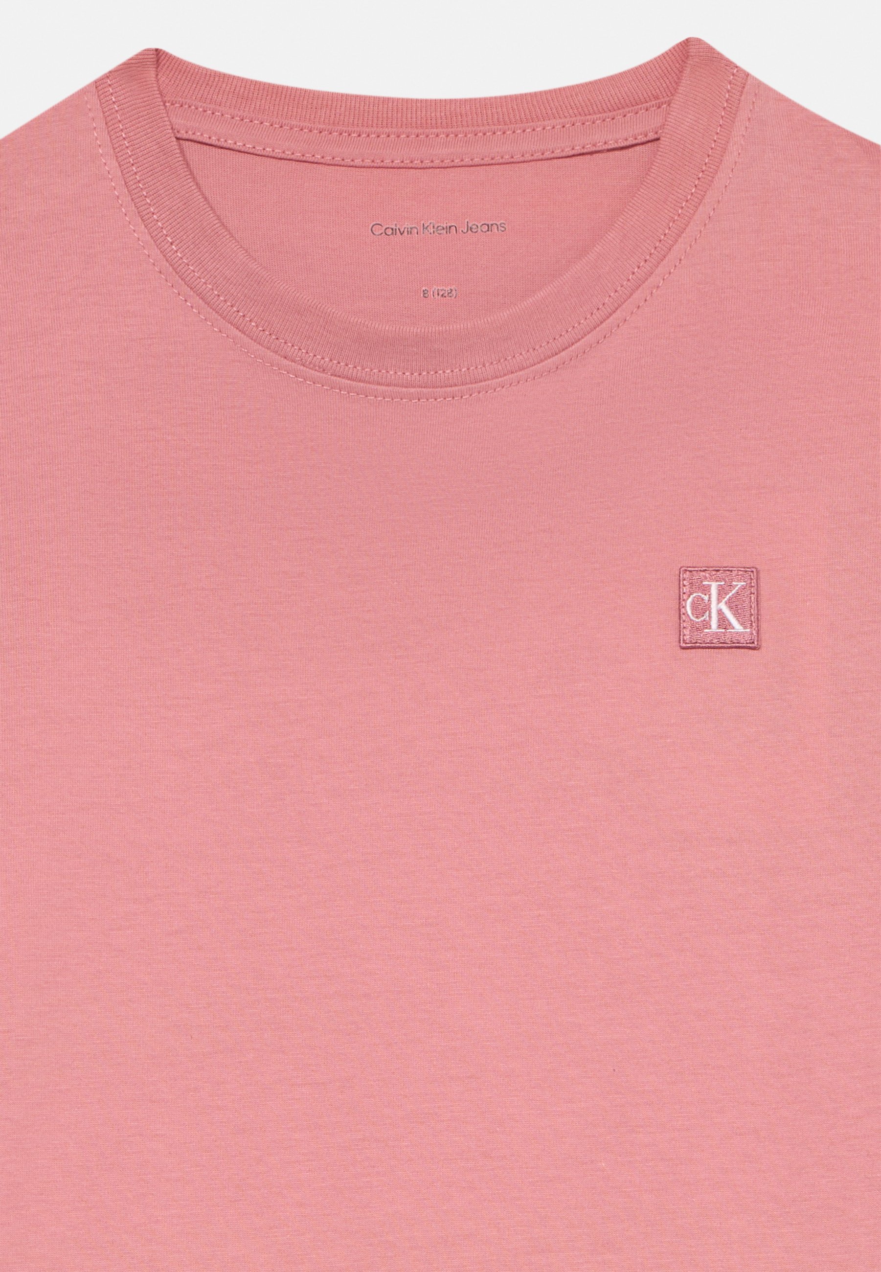 Calvin Klein Jeans MONO MINI BADGE UNISEX - Basic T-shirt - brandewijn abrikoos