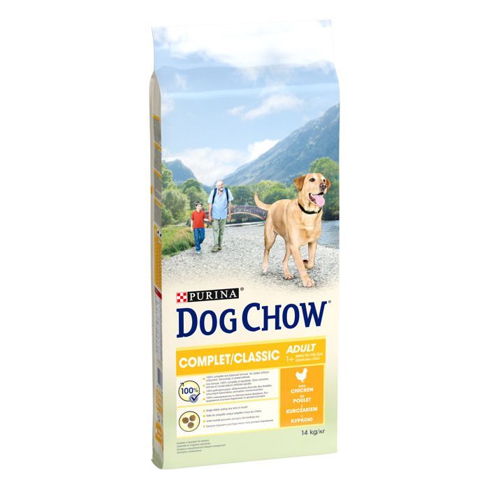 DOG CHOW Komplettes/Klassisches Hundefutter mit Huhn - 14 kg - Futter für ausgewachsene Hunde
