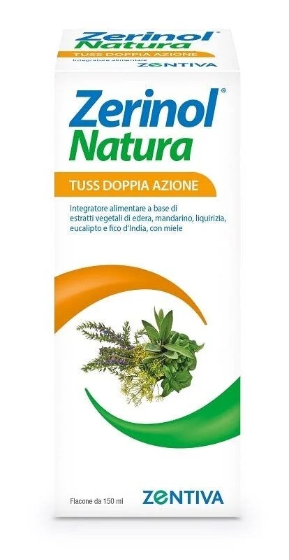 ZERINOL Zerinol Natura Tuss jarabe con doble efecto 150 ml efecto suavizante y calmante