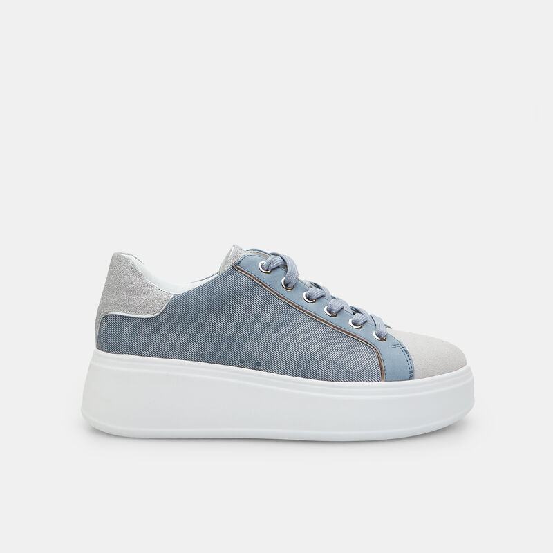 Damsneakers med 3 cm platåsula