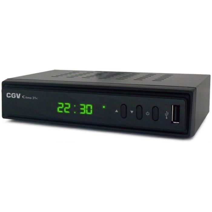 Δέκτης HD DVB-T2 - CGV - ETIMO 2TC - Διπλός δέκτης - Ραδιόφωνο Web - DVB-T2 HEVC 265