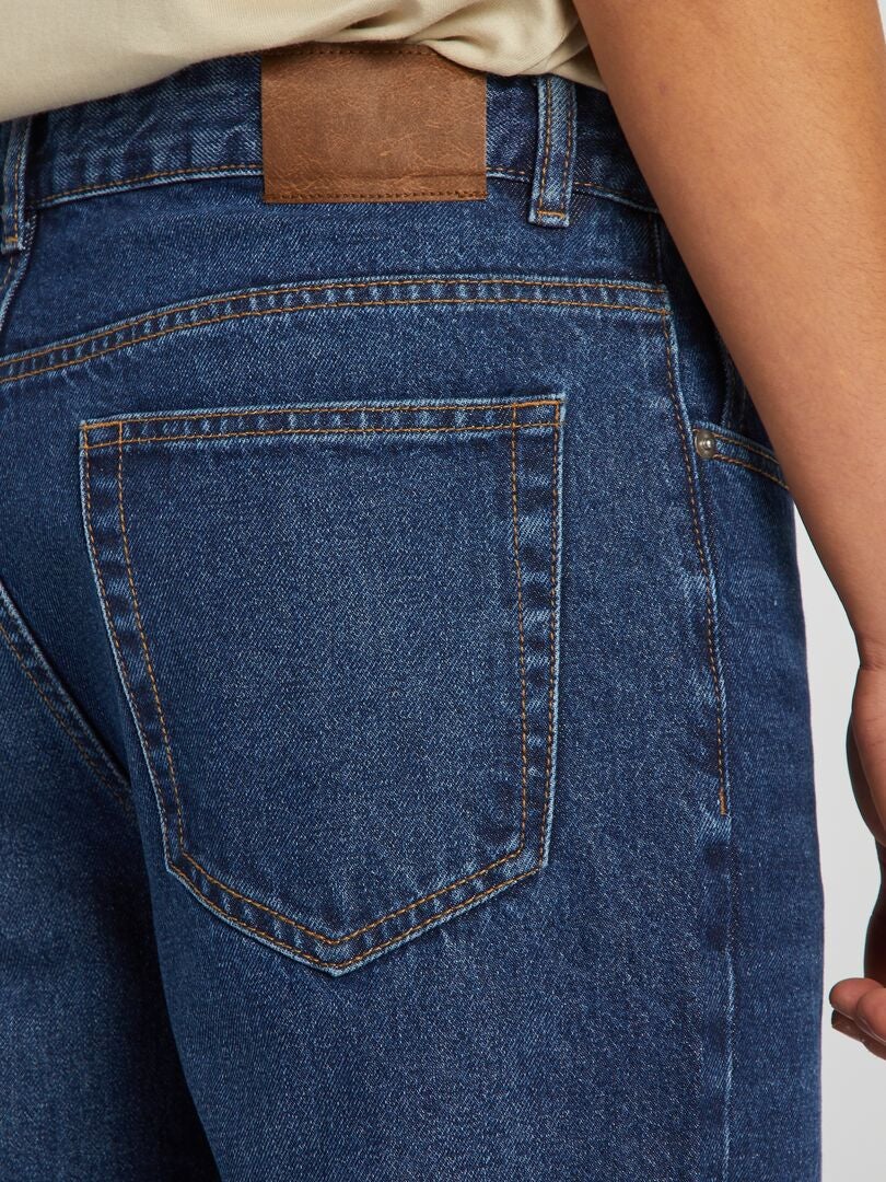 Pantalones vaqueros rectos - AZUL