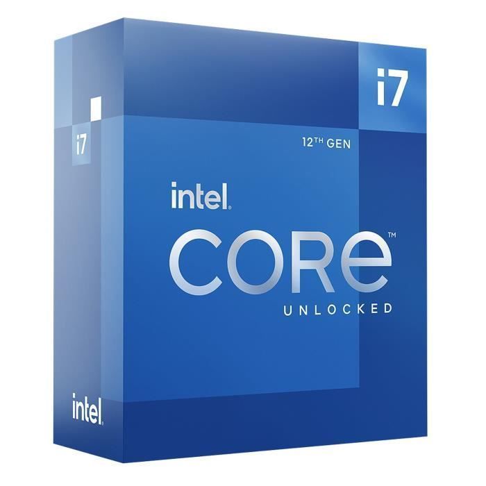 Processore - INTEL - Core i7-12700K - 12 core (8P+4E) - Socket LGA1700 - Chipset serie 600 - TDP 125W (BX8071512700K)